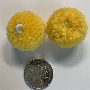 带扣3cm毛线球10个 带皮筋扣球DIY发饰发圈配件冰岛毛球 粗毛线球