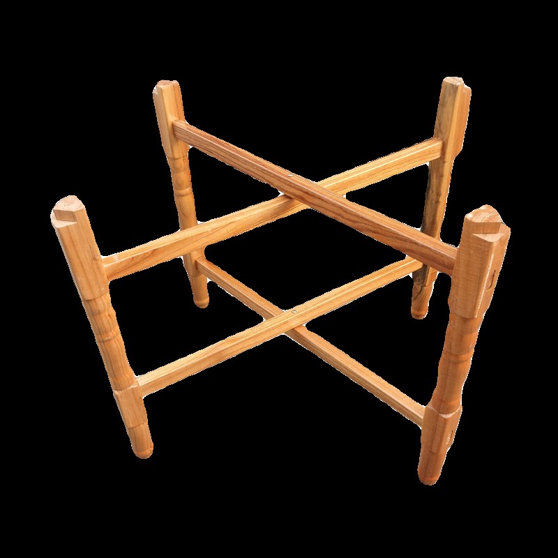 实木大圆桌折叠桌架子方桌餐桌脚架纯木简易折叠桌腿支架桌架桌腿