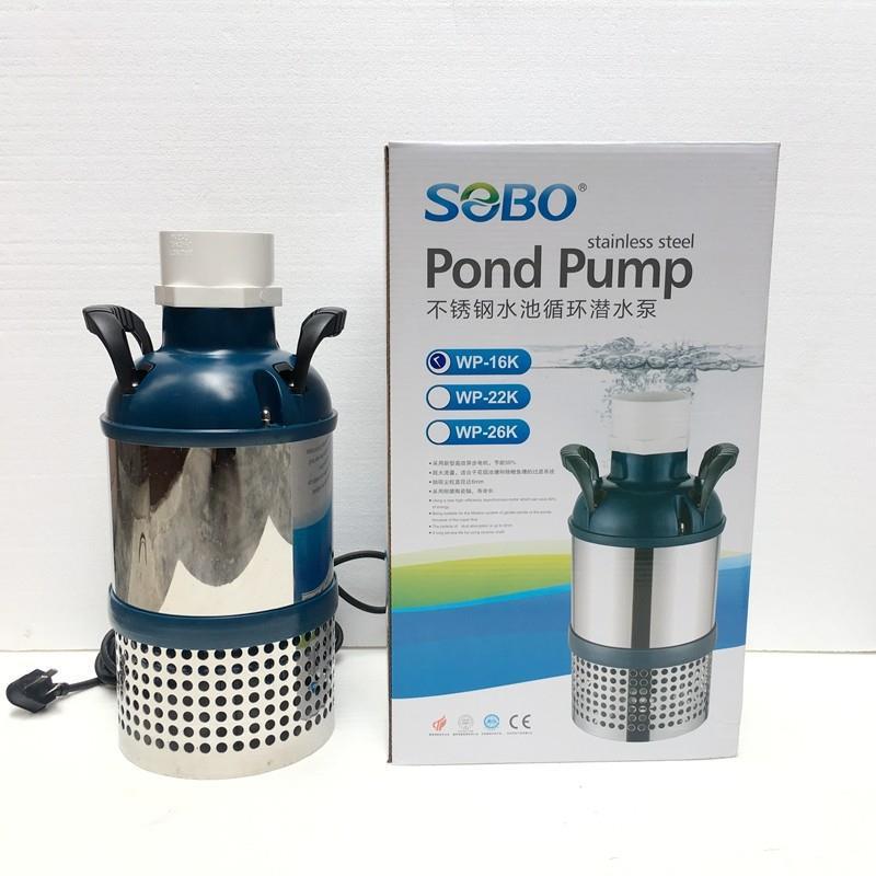 松宝WP16K大型锦鲤池大流量循环潜水泵底吸过滤不锈钢大功率节能