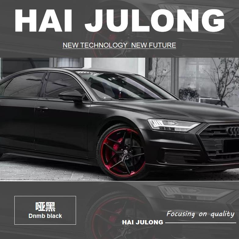 经典款黑武士哑黑深邃霸气改色膜黑暗骑士厂家直销武士黑改装车膜