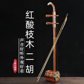 吴越牌酸枝木红木二胡乐器正品 考级大音量专业初学者胡琴厂家直销