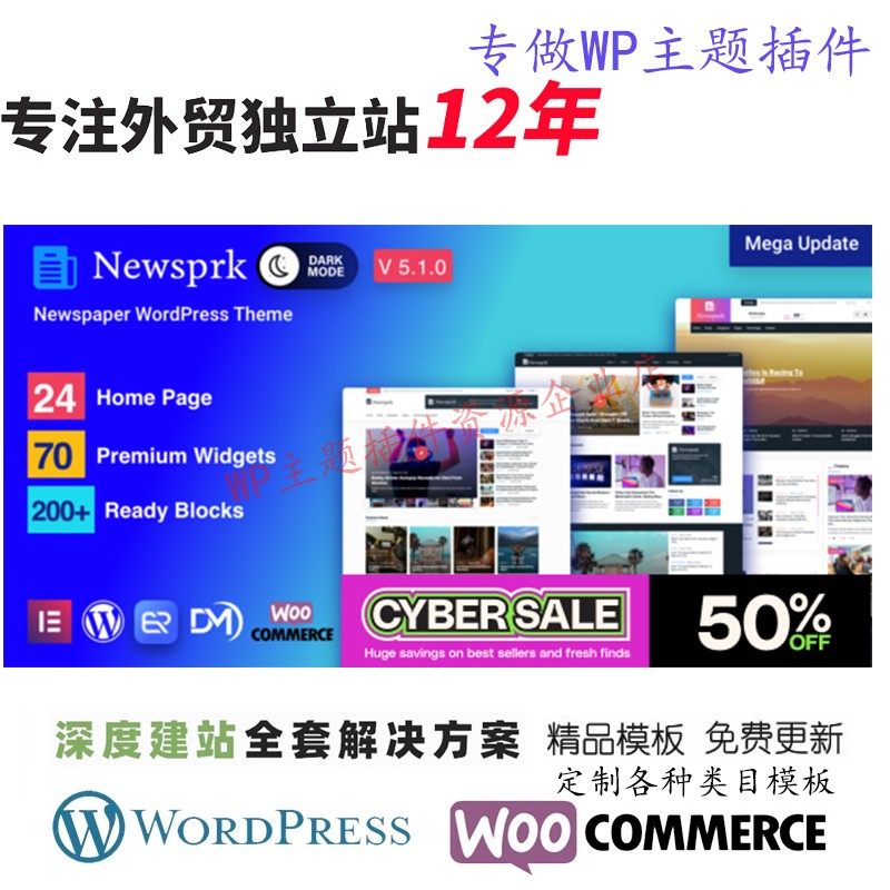 Newsprk 报纸 WordPress 主题博客视频旅游美容健康杂志网站模板