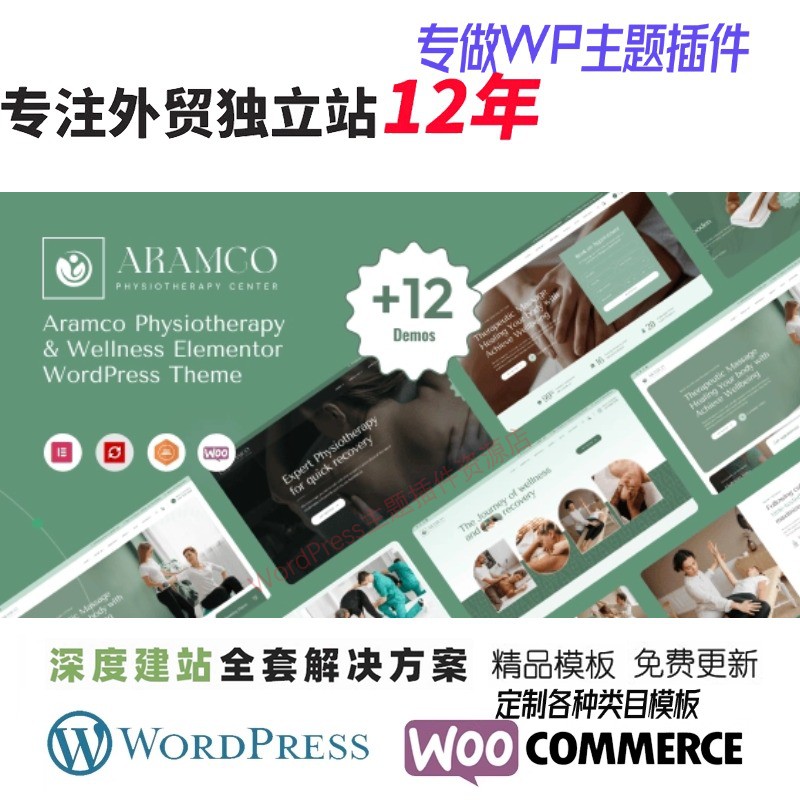 Aramco - 理疗与健康 WordPress 主题康复运动疗法理疗网站模板