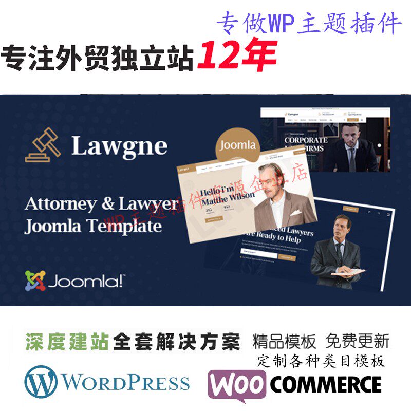 Lawgne-律师 WordPress 主题律师事务所法律顾问公司展示网站模板