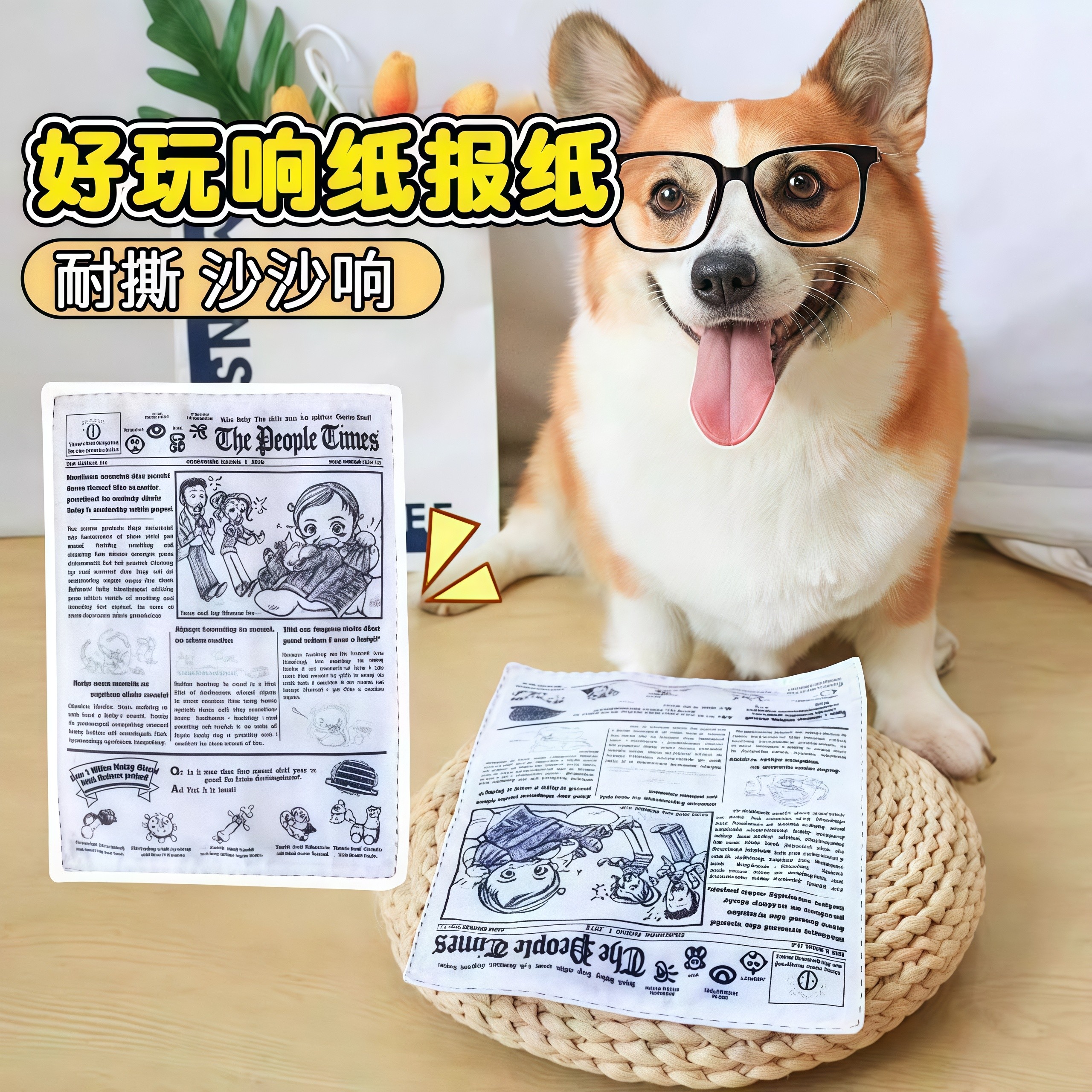 狗狗玩具耐咬磨牙解闷发声报纸响纸玩具泰迪柯基中小型宠物用品,宠物/宠物食品及用品,发声玩具,淘宝优惠券,粉丝福利购,淘宝优惠卷