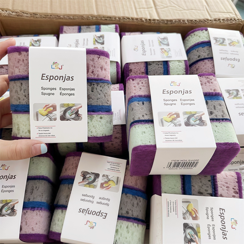 加厚高密度彩色洗碗海绵刷百洁布
