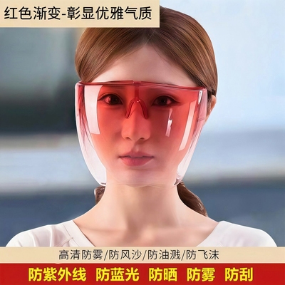 透明全脸防护面罩防飞沫防雾防风