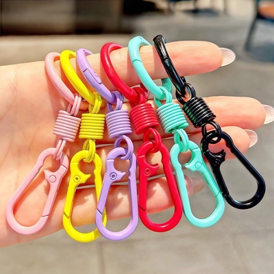 新款马可龙多彩弹簧钥匙扣