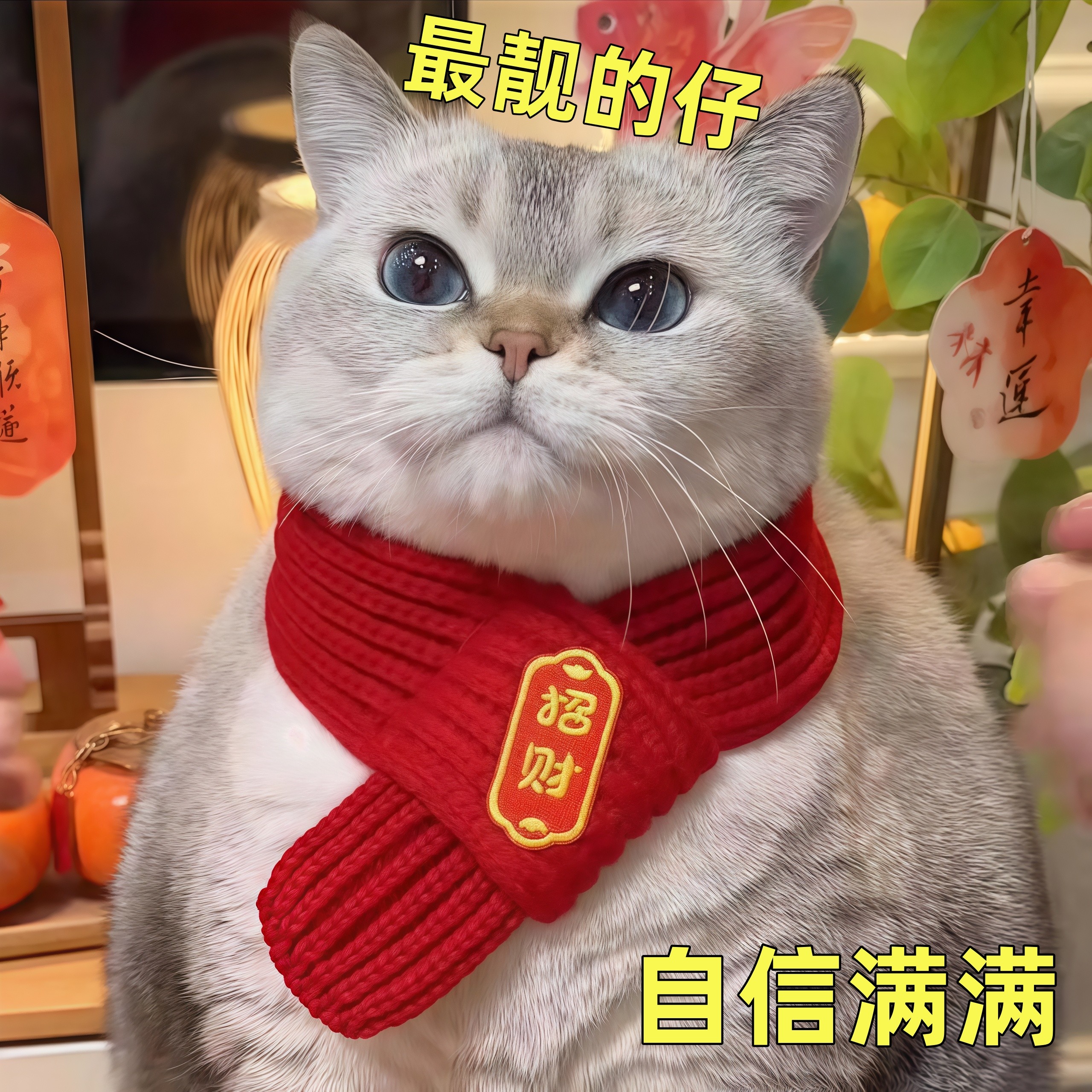猫咪新年围脖宠物狗狗围巾装饰品小配饰红色喜庆编针织保暖口水巾,宠物/宠物食品及用品,围巾/口水巾,淘宝优惠券,粉丝福利购,淘宝优惠卷