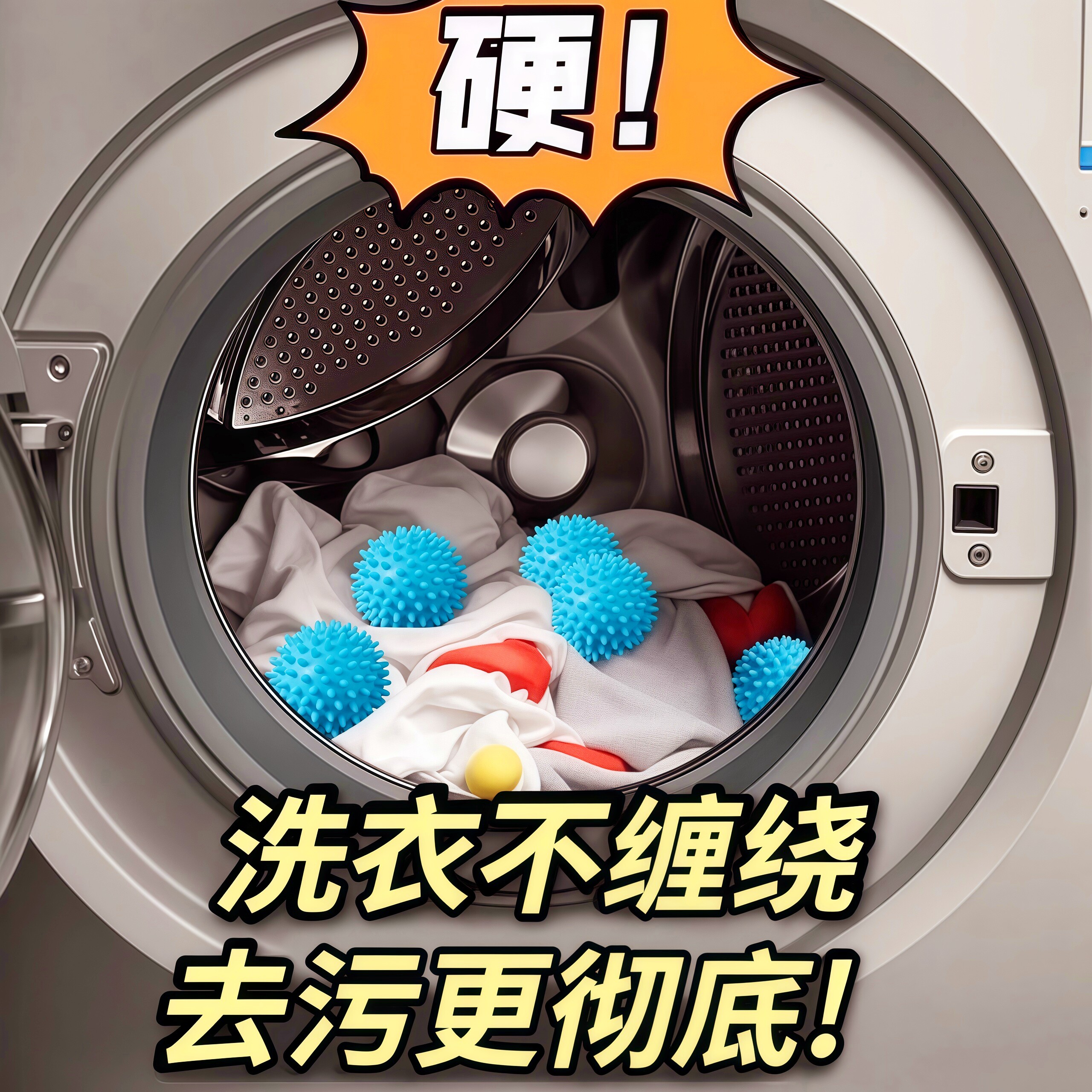 特大洗衣球强力去污防缠绕滚筒家用衣服球摩擦加厚不缠洗衣去污球