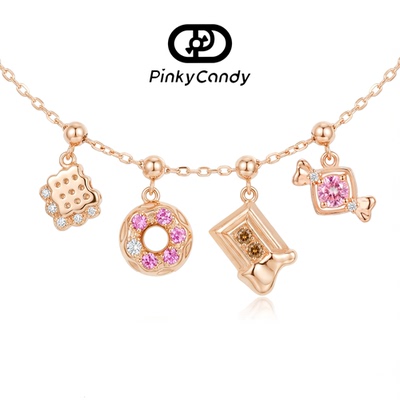 Mood下午茶 | 18K玫瑰金天然真钻石彩宝 | 项链手链组合礼精选