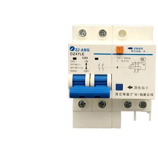 珠江Dz47Le-63漏电保护开关家用总开关双极2P63A漏电保护总开关40