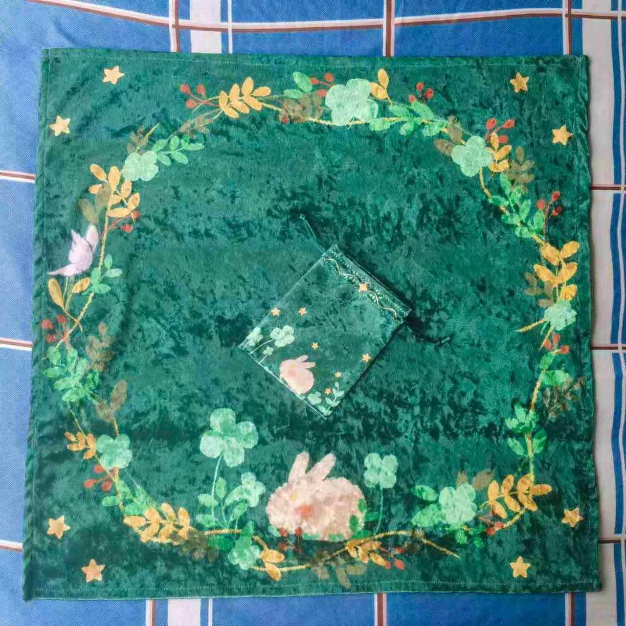 塔罗牌桌布原创设计 tarot韦特冰花绒星座骰子可用送收纳袋,模玩/动漫/周边/娃圈三坑/桌游,桌游卡牌,淘宝优惠券,粉丝福利购,淘宝优惠卷