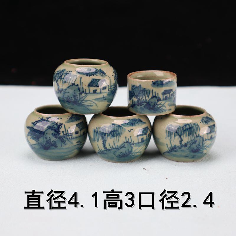 红子鸟食罐杯子瓷碗鸟碗鸟杯绣眼玉鸟贝子芙蓉相思竹鸟笼手绘瓷碗