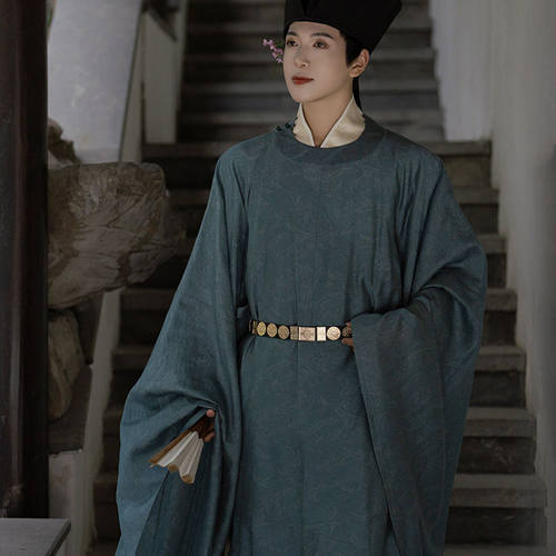 枕上书宋制男款天丝暗纹汉服