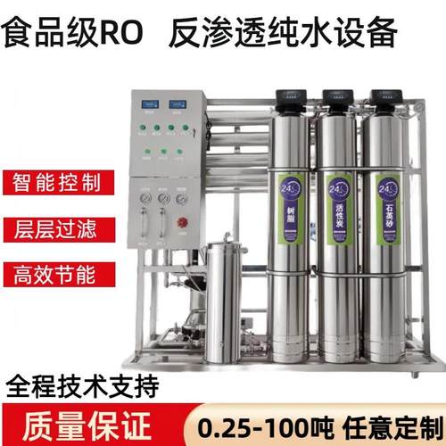 不锈钢1吨反渗透纯水处理设备RO膜商用净水器工业去离子纯水设备