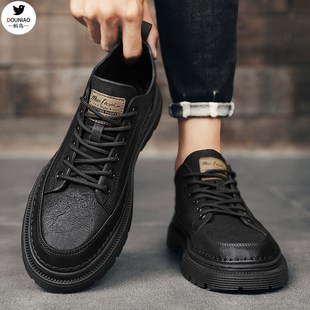 夏季英伦商务正装休闲皮鞋隐形内增高男鞋10cm韩版厚底黑色板鞋潮
