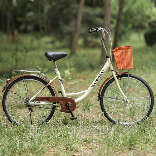 自行车女款成人轻便通勤女士上班代步24寸26青少年大学生男士单车