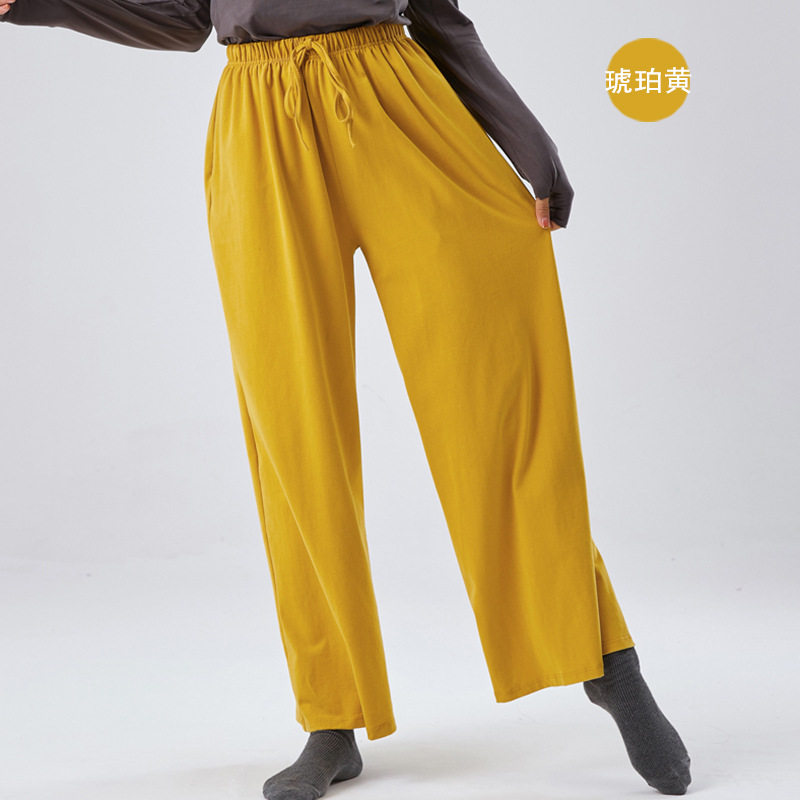 男女舞裤现代舞裤宽松练功服基训服装直筒秋冬长裤阔腿裤练功裤