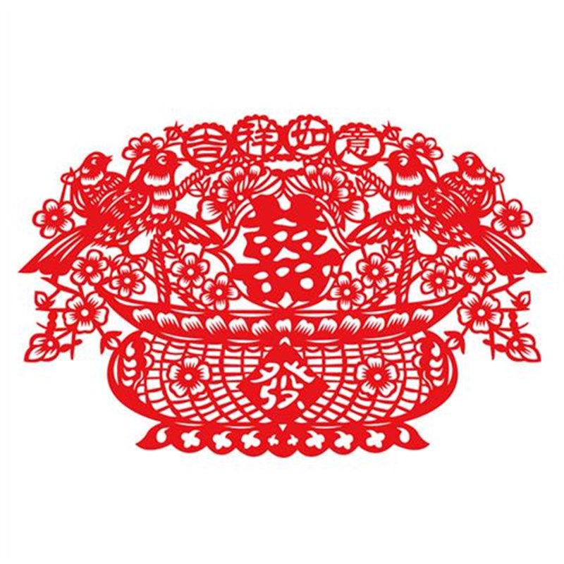 结婚用品绒布喜字窗花贴纸横图传统婚房装饰布置剪纸镂空立体喜字