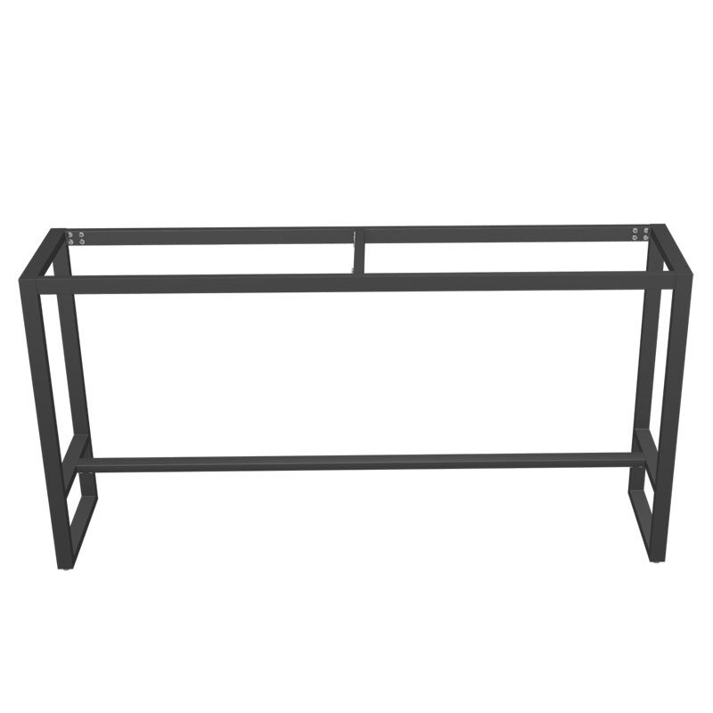 定做吧台桌腿支架家用阳台酒吧奶茶店靠墙桌脚铁艺餐台脚高脚架子