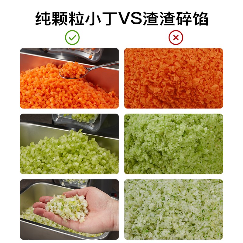切丁机商用萝卜切小丁神器电动切菜机火腿切丁炒饭香菇颗粒饺馅机