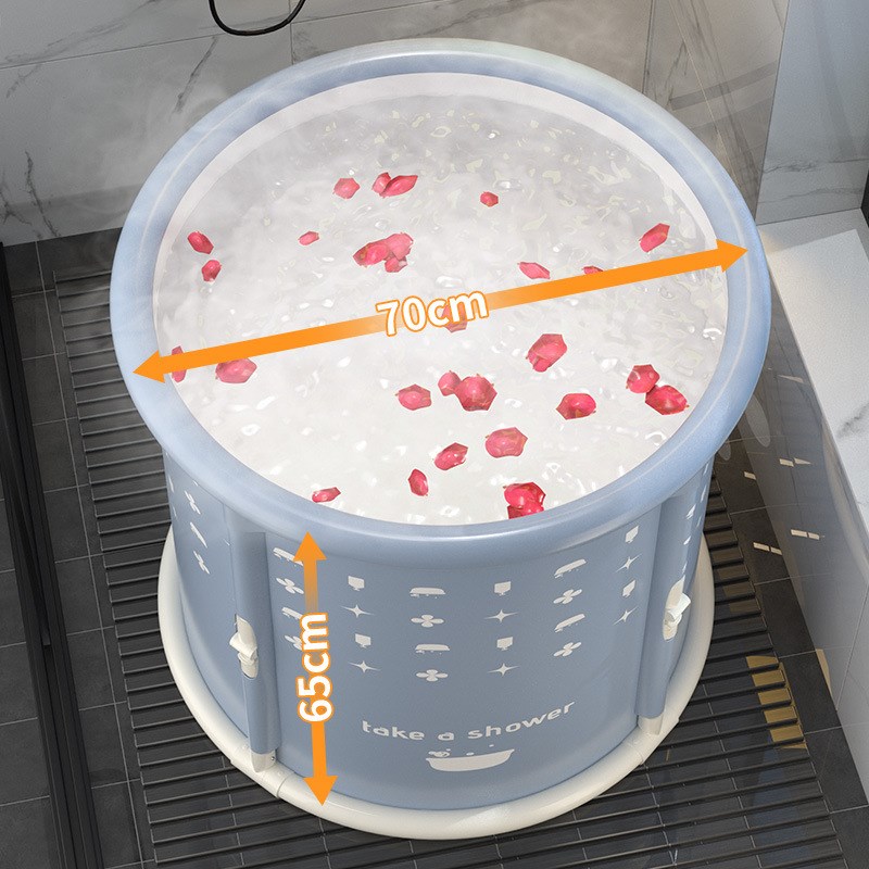 加厚家用泡澡桶大人可熏蒸洗澡桶折叠成人全身排湿气沐浴桶