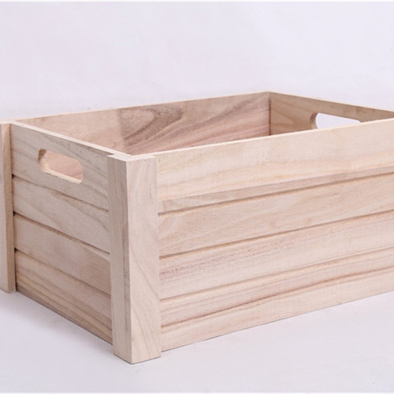 实木长方形木箱子木盒子收纳盒杂物整理箱玩具衣物收纳箱厂家定做