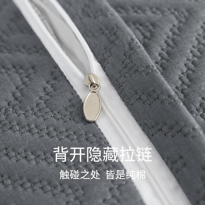 全棉抱枕沙发客厅45x45抱枕套不含芯纯棉靠枕套办公室靠垫套纯色