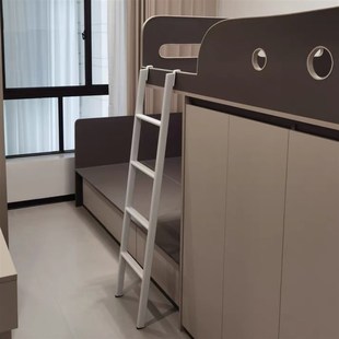 定制上下床挂梯子母床儿童床铁梯宿舍爬梯家用楼梯一体焊接梯子
