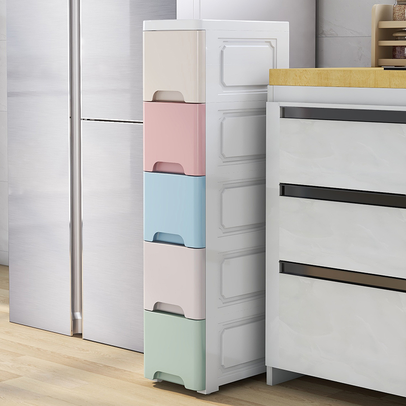 18/24cm宽夹缝收纳柜子抽屉式厨房置物架窄卫生间缝隙储物收纳箱