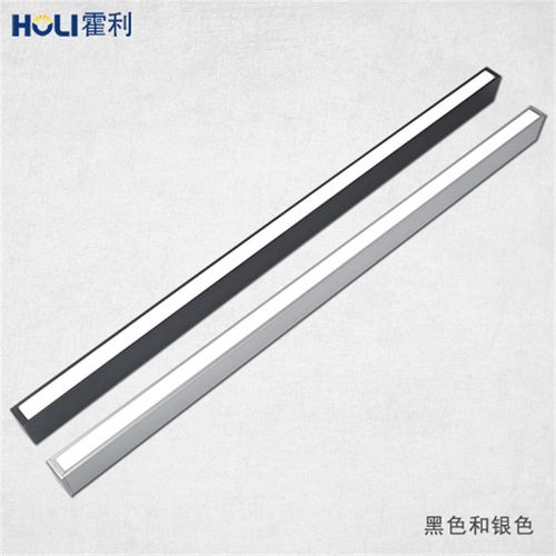 办公室长条led灯具现代简约工业风吊灯方通条形长方形铝材吸顶灯