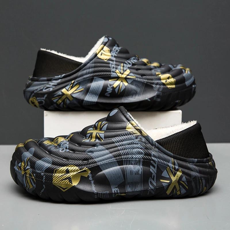 幸辉鞋服店f棉拖鞋男冬季q外穿保暖加厚东北包跟大码厚底棉鞋