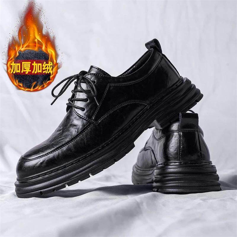 森禾潮流P馆单鞋/加绒时尚手工男士休闲皮鞋小码37码男鞋大码47 4