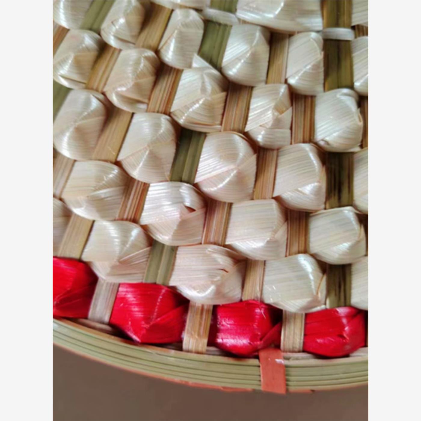竹编菠萝斗笠帽儿童舞蹈
