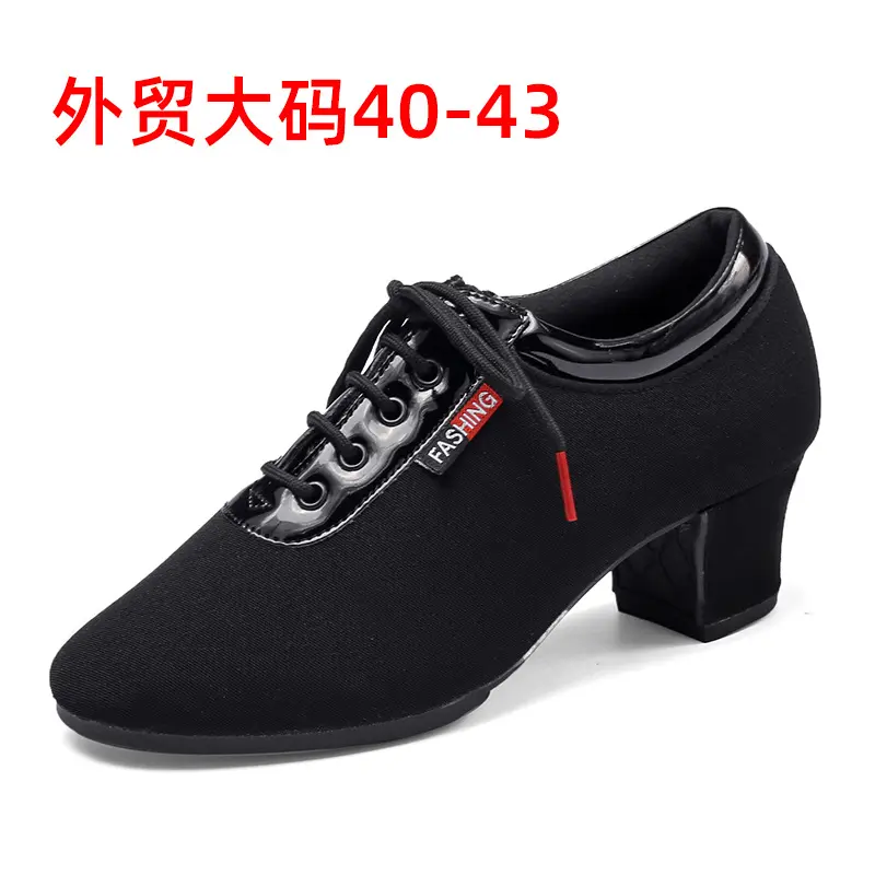 舞帕舞蹈鞋拉丁舞鞋女士软底练功鞋室内毛底加大码一件