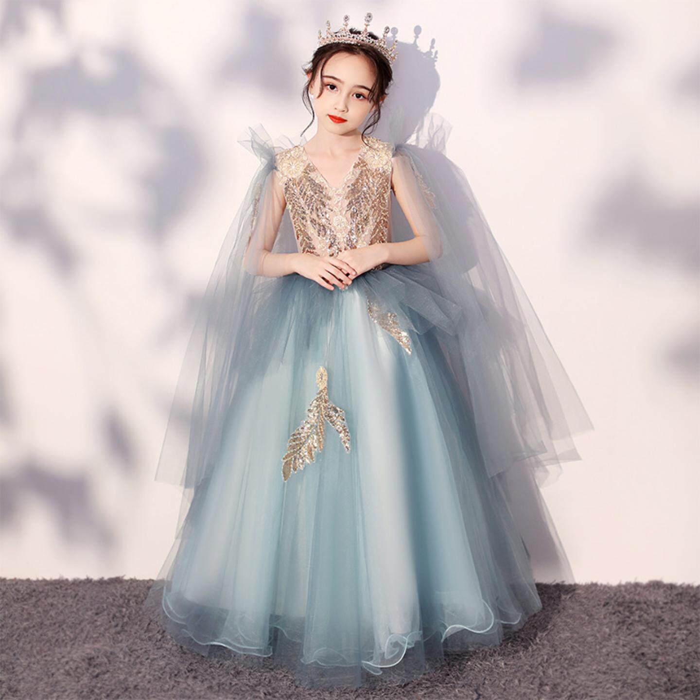 女童公主裙蓬蓬纱洋气礼服｜模特