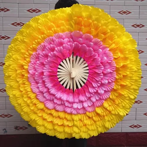 开场舞蹈牡丹花扇大花瓣舞蹈扇广场舞团体操活动道具舞台演出扇子