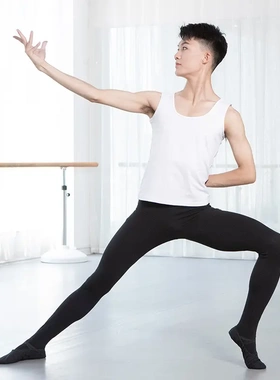 红舞鞋成人舞蹈背心 健身形体 练功服男式少儿考级服装3830+38422