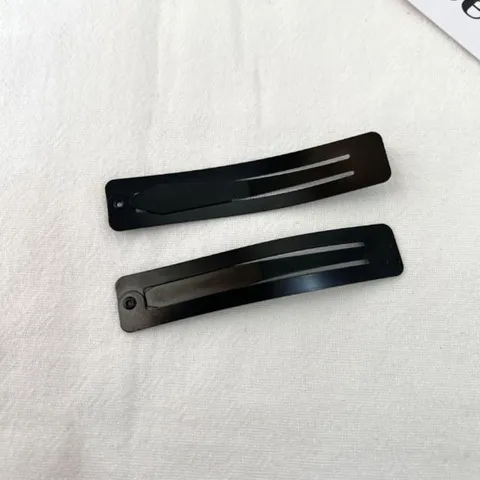 发夹头饰发卡BP夹哑光黑色细DIY简约边夹配件BB夹加厚
