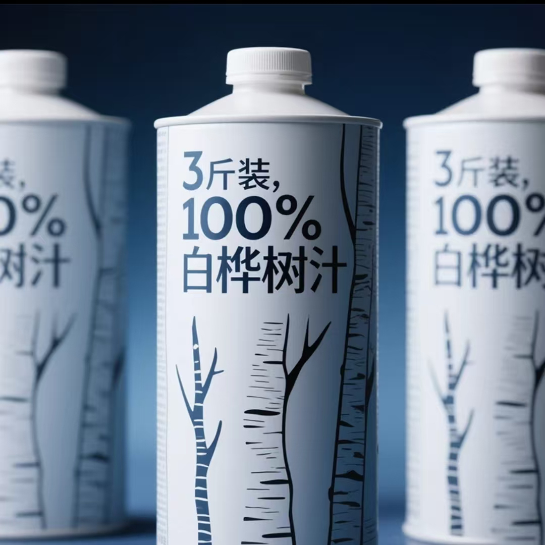 100%白桦树汁大瓶装新日期原汁配料干净无添加0脂特价植物饮料