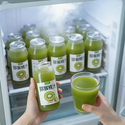 猕猴桃果汁饮料整箱24瓶*360ml新日期0脂0卡清爽可口解渴果汁饮品