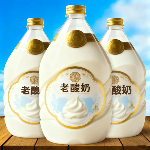 【新品促销】经典老酸奶饮料整箱24瓶*300ml早餐代餐0脂肪特价