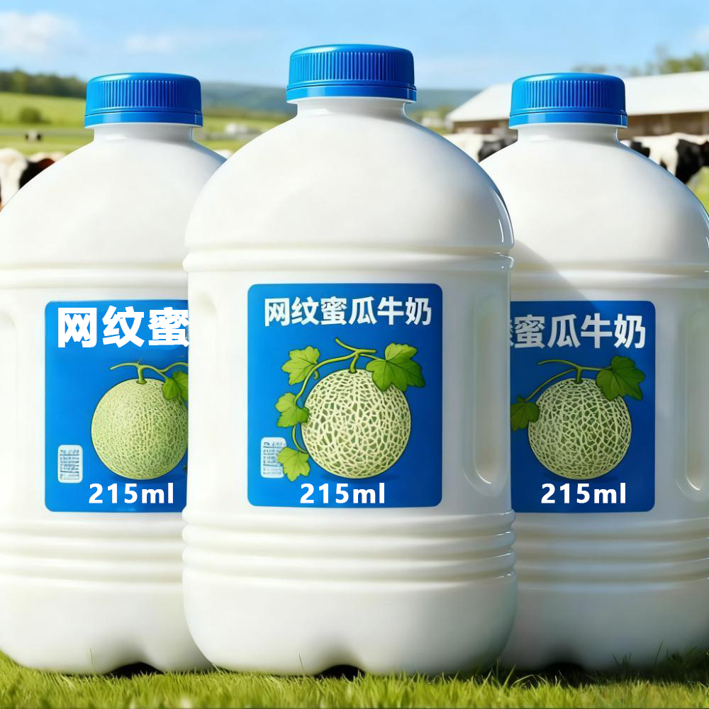 【买一送一】网纹蜜瓜牛奶整箱215ml*24瓶哈密瓜牛奶早晨代餐饱腹
