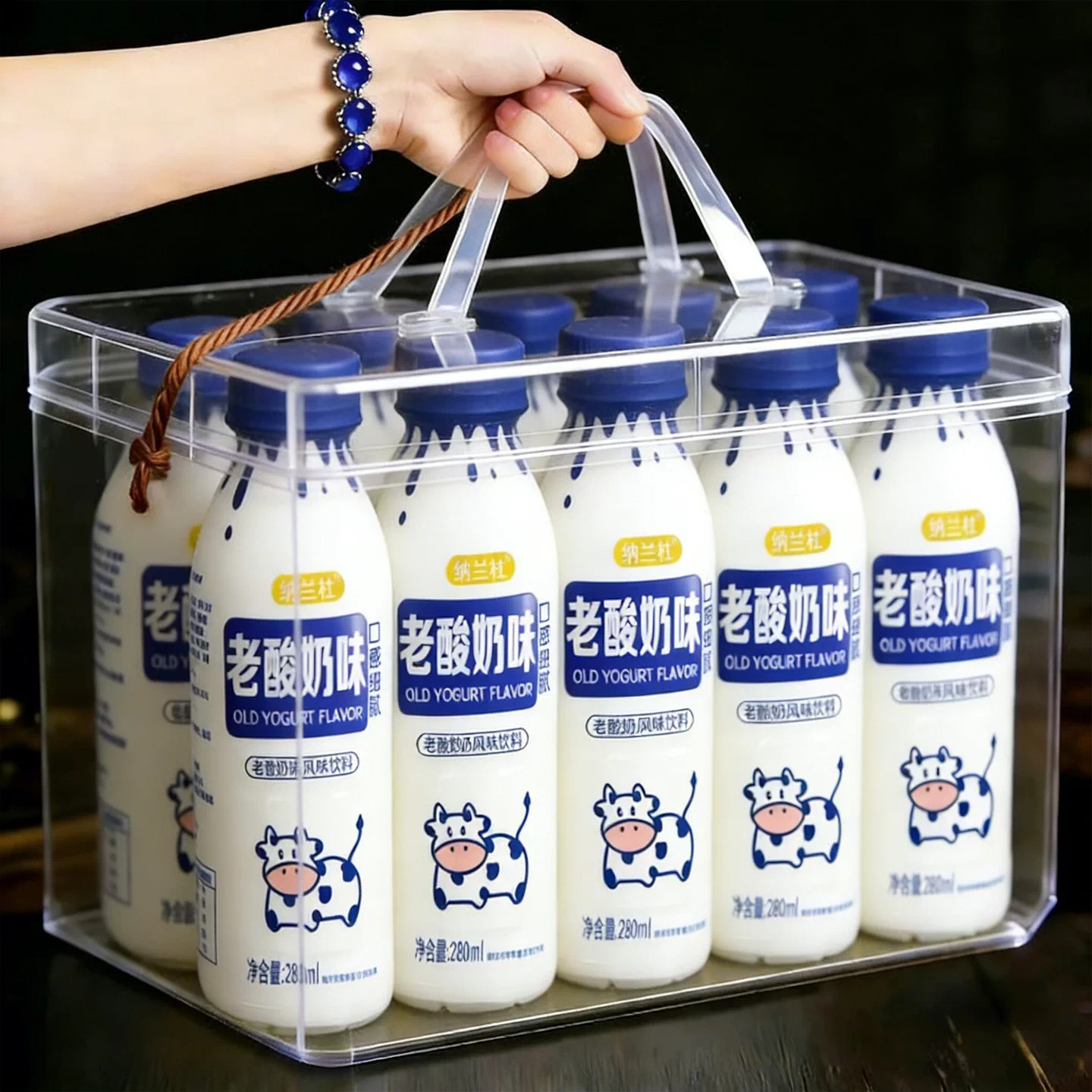【买一送一】老酸奶风味饮料整箱280ml*24瓶原味营养饮品新鲜日期