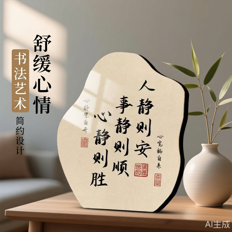 新居摆放画激励礼物自律喜庆台面桌面摆件网红书桌新年马年名言,家居饰品,桌面摆台画,淘宝优惠券,粉丝福利购,淘宝优惠卷