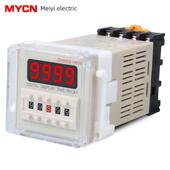 数字显示时间继电器Dh48S 24V带底座 2Z两组延迟触点380V220V
