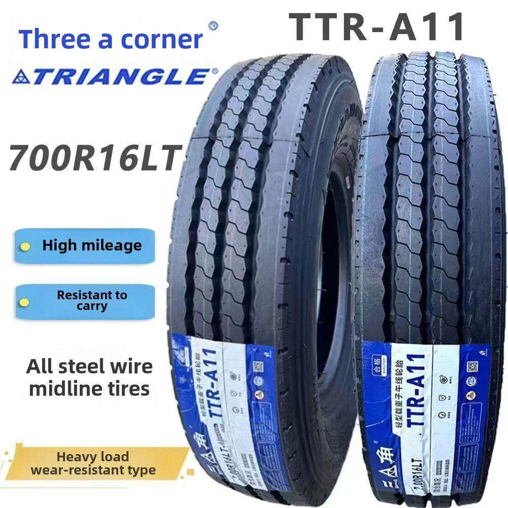 全新正品三角700R16轮胎 10层全钢丝 可真空载重货车中巴客车耐磨