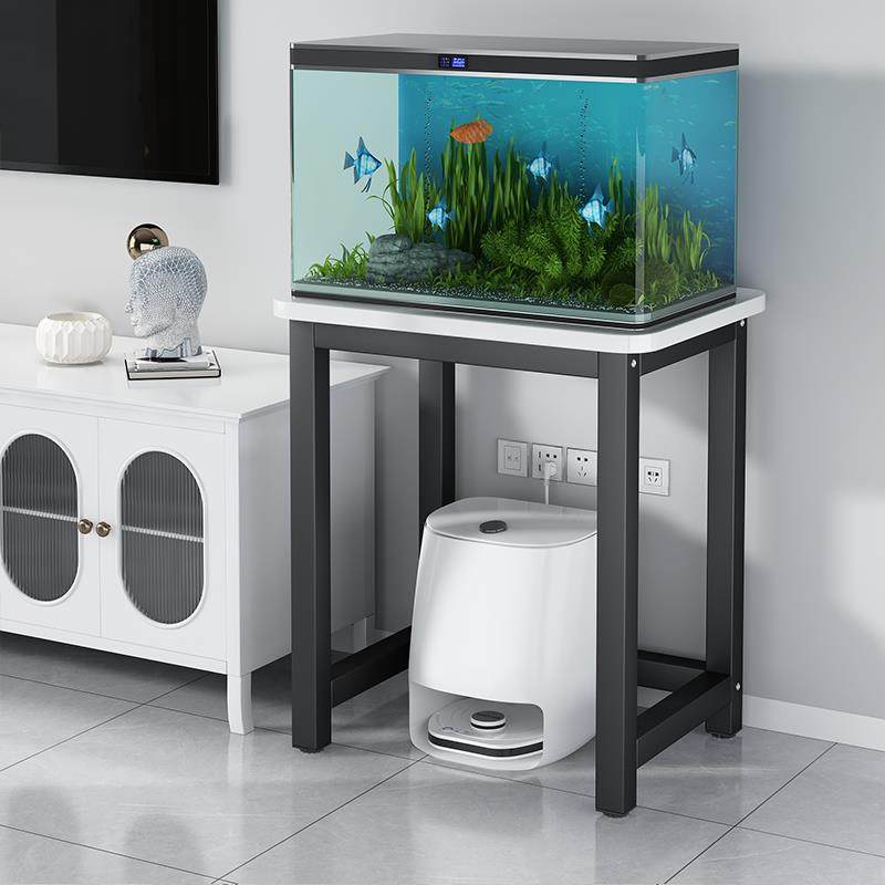 鱼缸架落地扫地机器人铁艺托架承重鱼缸底座置物架客厅水族箱底架