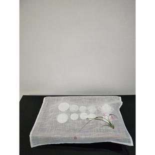 茶盘防尘盖布长方形新中式茶具遮盖布玻璃杯茶桌水杯盖巾防尘纱罩